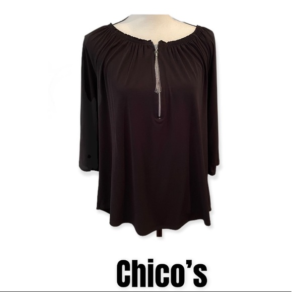 Chico’s ladies tunic top in Medium - Picture 1 of 13